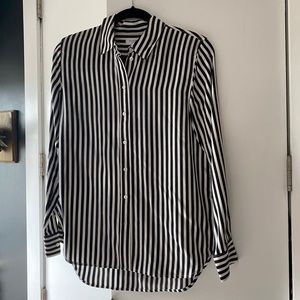 Everlane Striped Silk Shirt